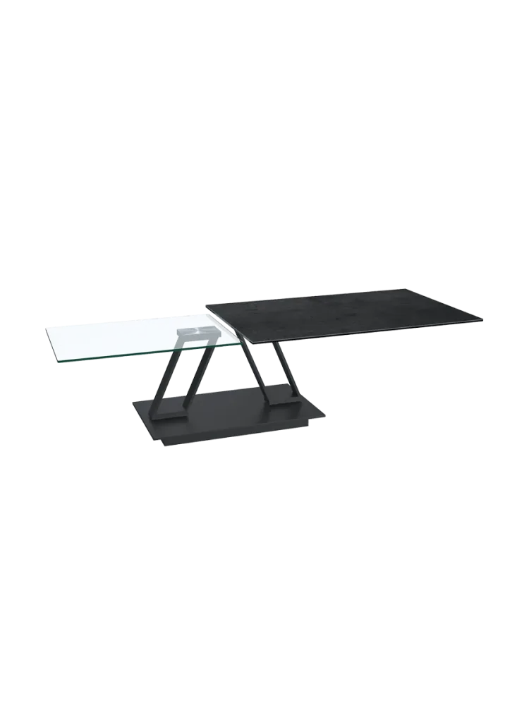 Ausziehbarer, flexibler Design Keramik Couchtisch „Barcelona“ Akante Design