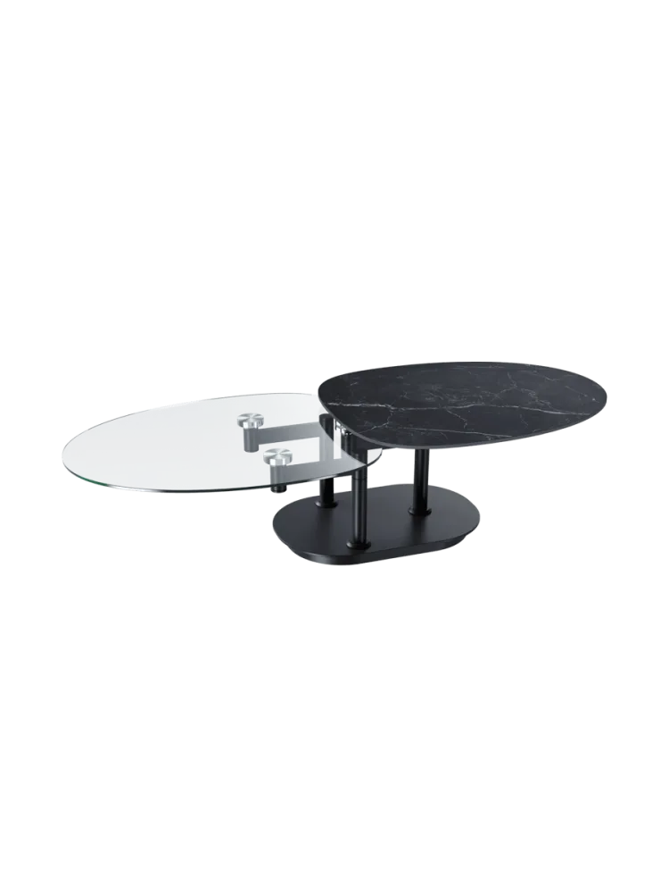 Ausziehbarer, flexibler Design Keramik Couchtisch „Oletta“ Akante Design