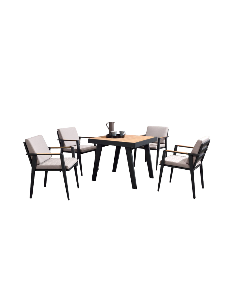 Premium Outdoor Dining-Set „Emoti“ 6+1 Higold