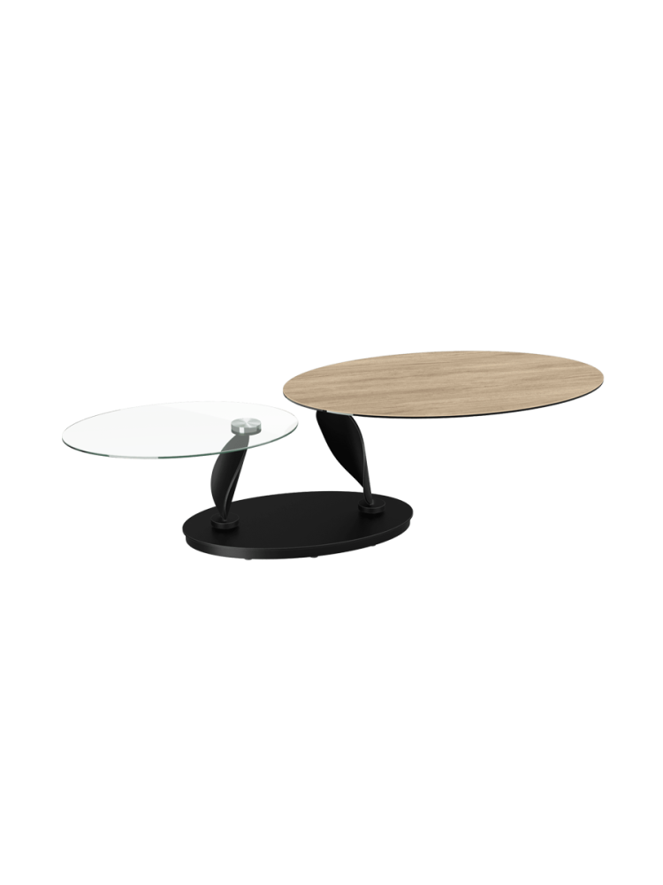 Ausziehbarer, flexibler Design Keramik Couchtisch „Rosa“ Akante Design