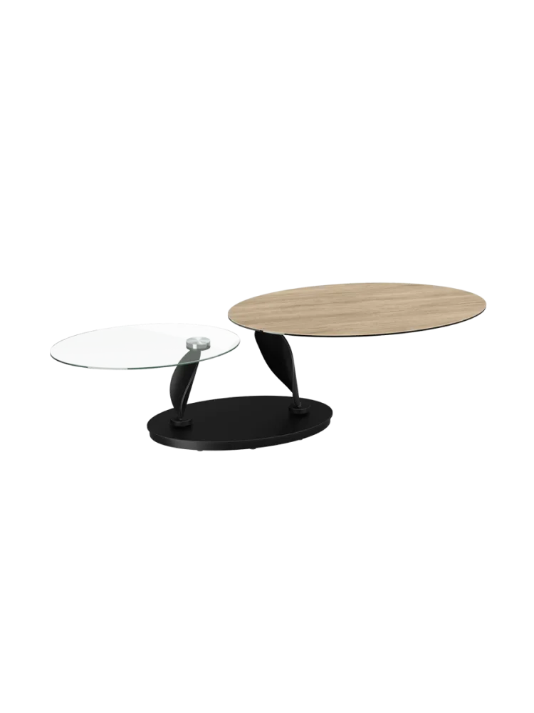 Ausziehbarer, flexibler Design Keramik Couchtisch „Rosa“ Akante Design