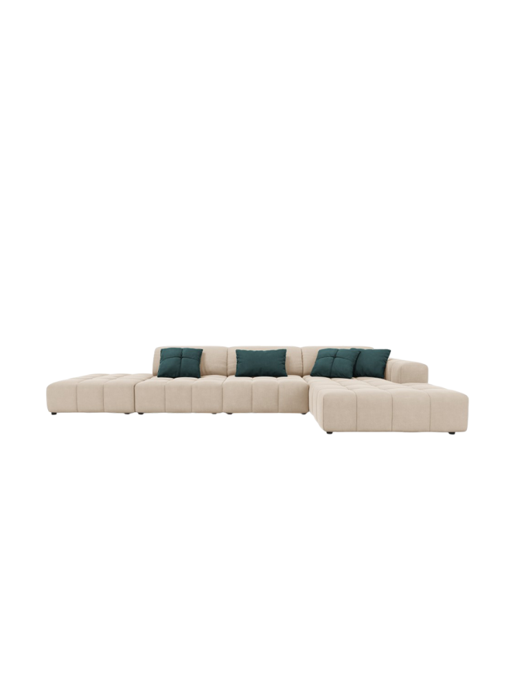5-Sitzer Design Ecksofa „Luc“ mit Ottomane CXL by Christian Lacroix