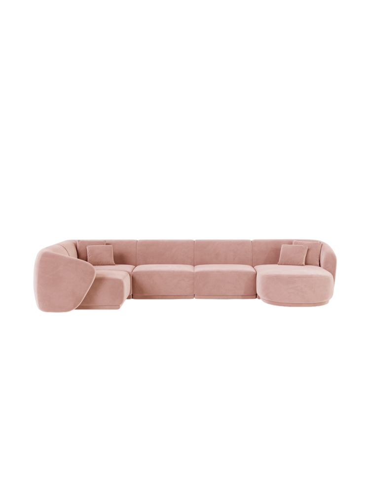 6-Sitzer Design Panorama-Sofa „Louis“ CXL by Christian Lacroix