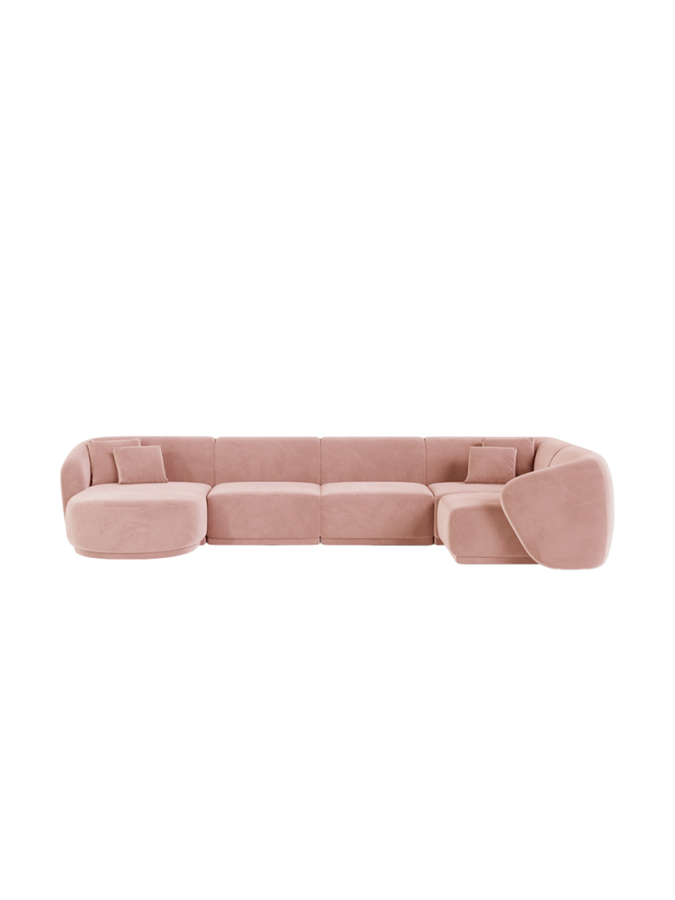 6-Sitzer Design Panorama-Sofa „Louis“ CXL by Christian Lacroix