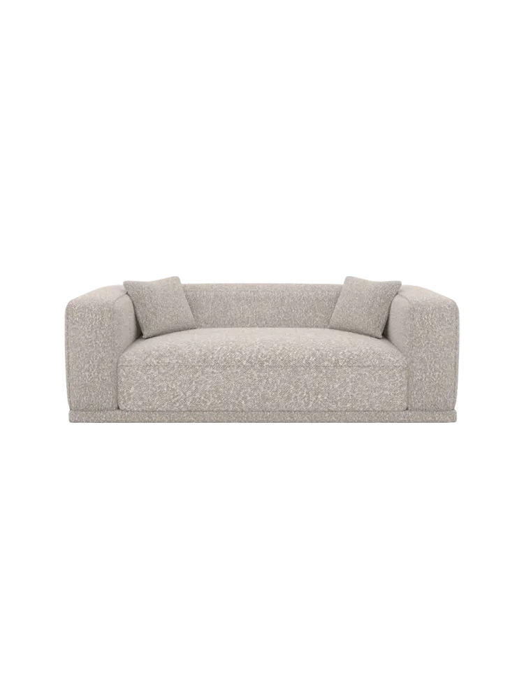 3-Sitzer Design Sofa „Dune“ mit Bouclé-Bezug Bouclé Toffee BLOOMINGLOFT Collection