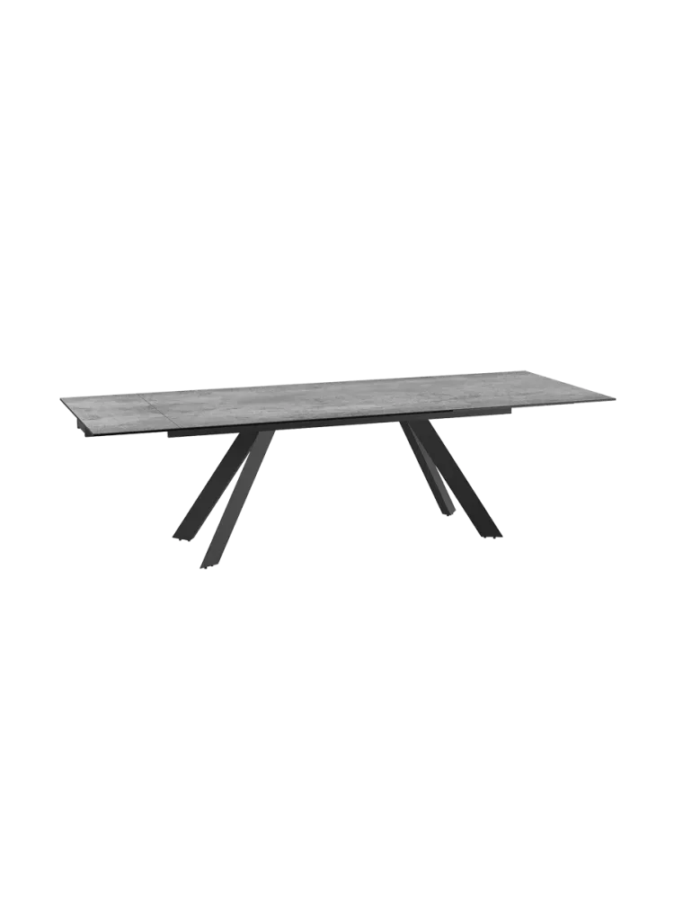 Ausziehbarer Designer Esstisch „Ontario“ mit Keramik-Tischplatte, verschiedene Grössen Akante Design