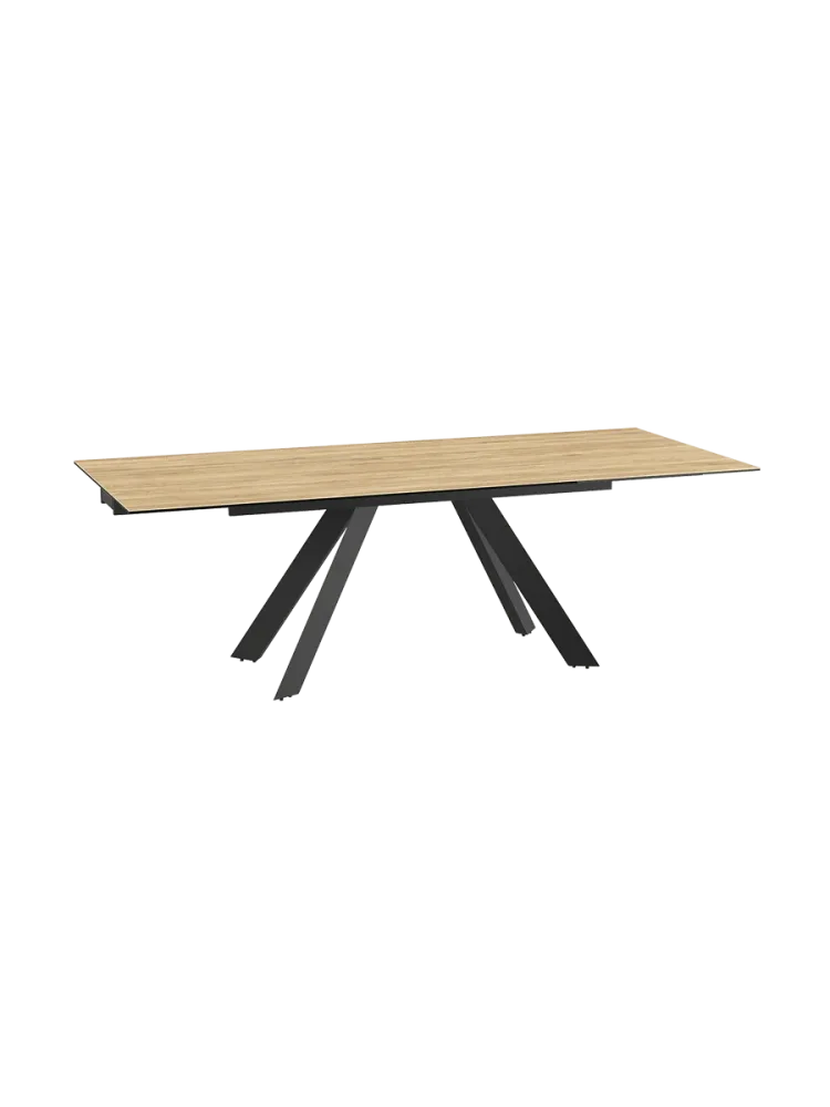 Ausziehbarer Designer Esstisch „Ontario“ mit Keramik-Tischplatte, verschiedene Grössen Akante Design