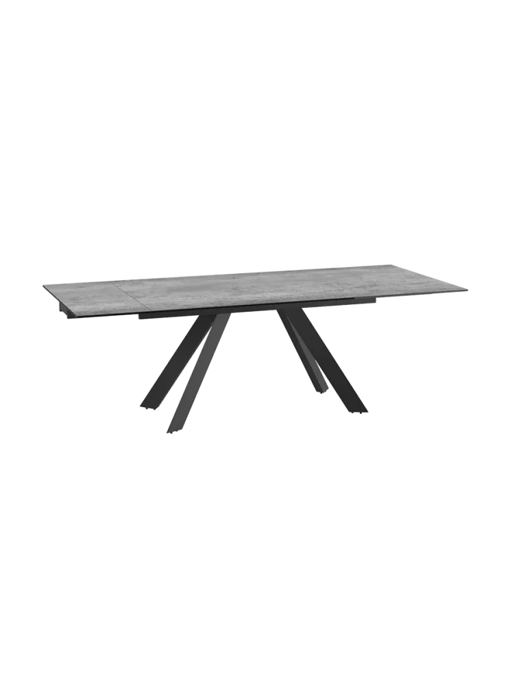 Ausziehbarer Designer Esstisch „Ontario“ mit Keramik-Tischplatte, verschiedene Grössen Akante Design