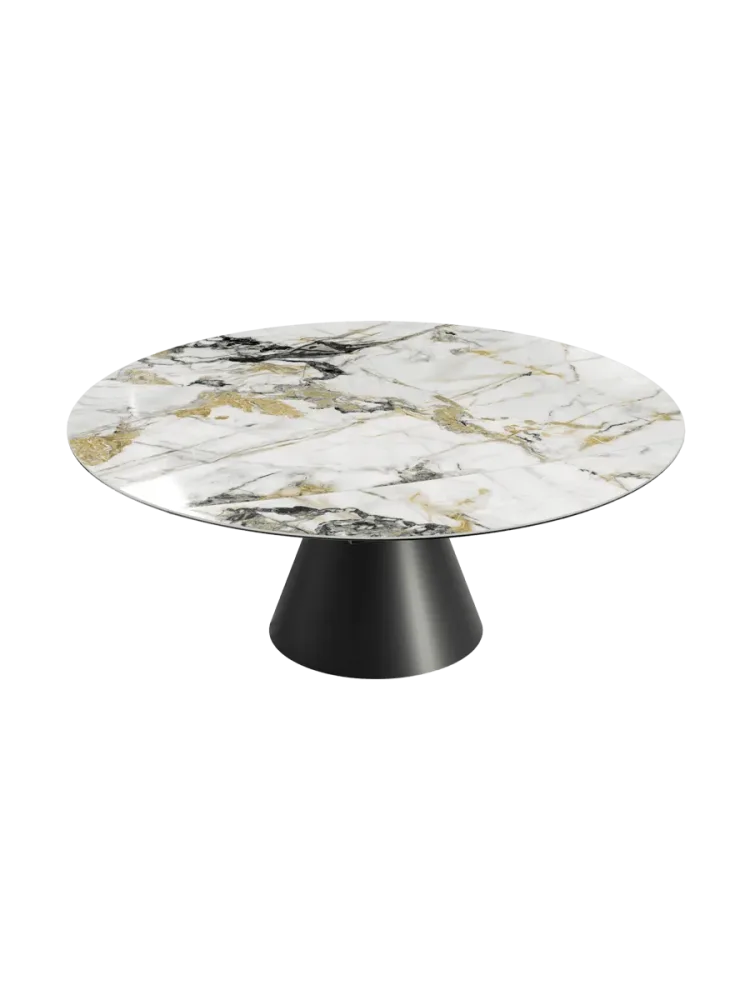 Ausziehbarer Designer Esstisch „Grande Icone“ 115-190 x 190 cm Akante Design