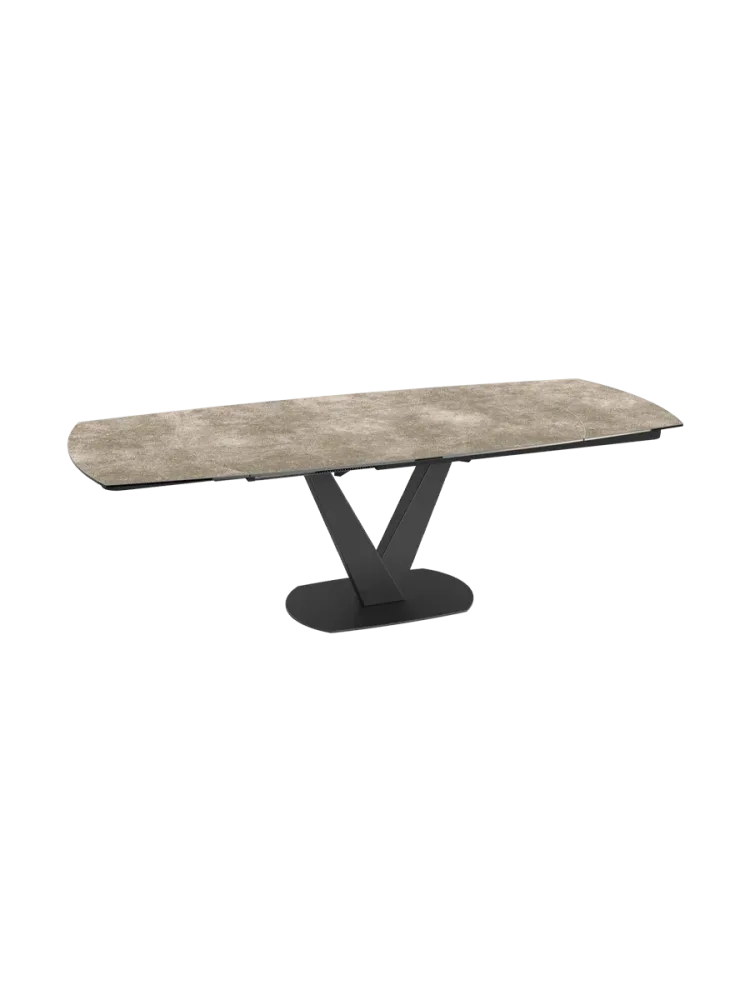 Ausziehbarer Designer Esstisch „Bellagio“ aus Keramik, in verschiedenen Grössen Akante Design
