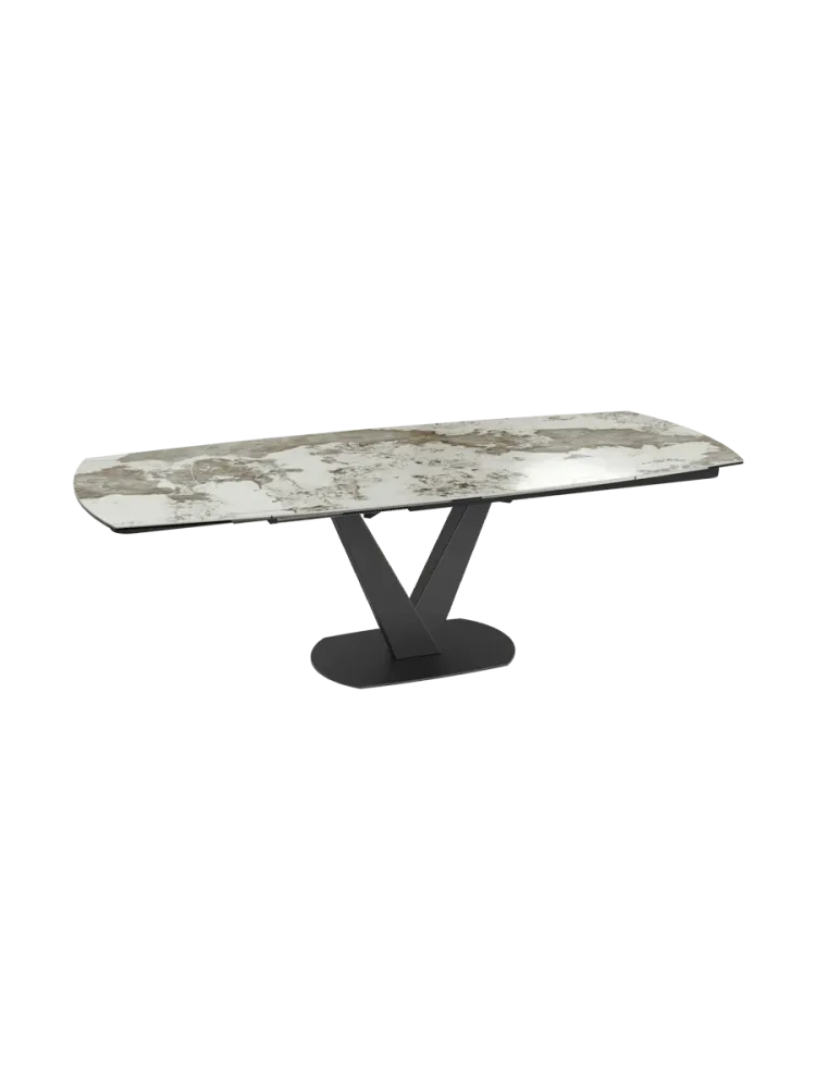 Ausziehbarer Designer Esstisch „Bellagio“ aus Keramik, in verschiedenen Grössen Akante Design