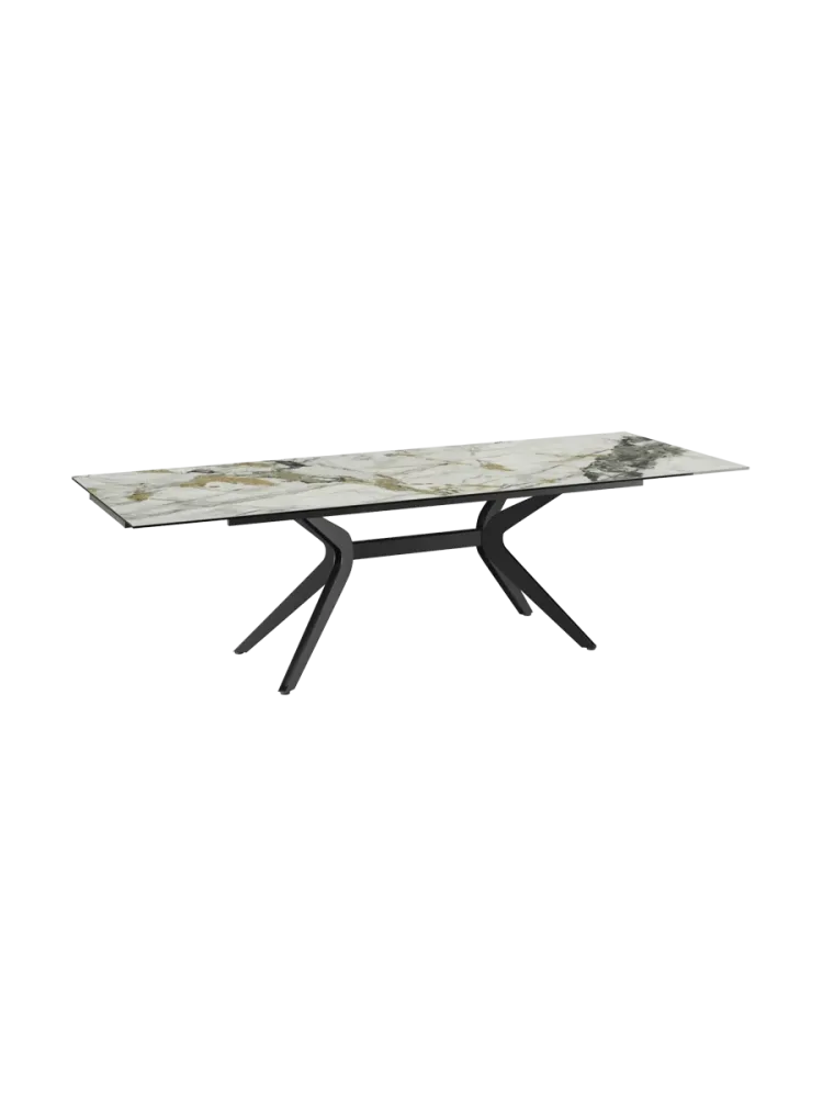 Ausziehbarer Designer Esstisch „Impulsion“ aus Keramik, in verschiedenen Grössen Akante Design