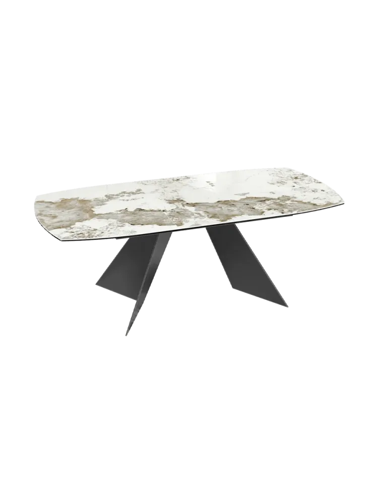 Ausziehbarer Designer Esstisch „Dallas“ aus Keramik, in verschiedenen Grössen Akante Design