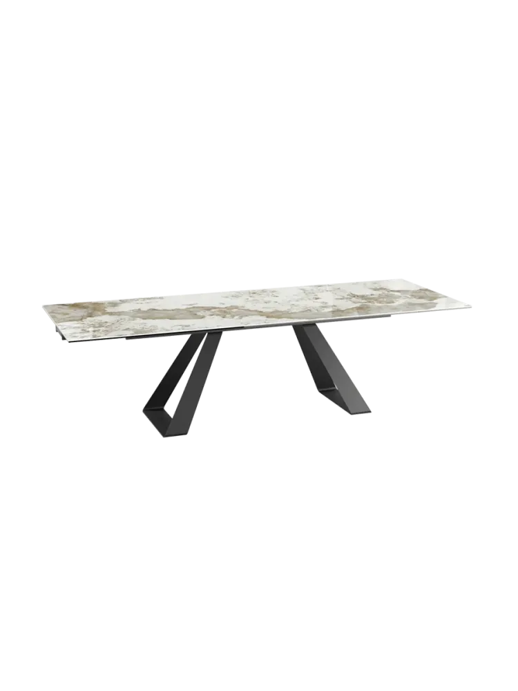 Ausziehbarer Designer Esstisch „Ascension“ aus Keramik, in verschiedenen Grössen Akante Design