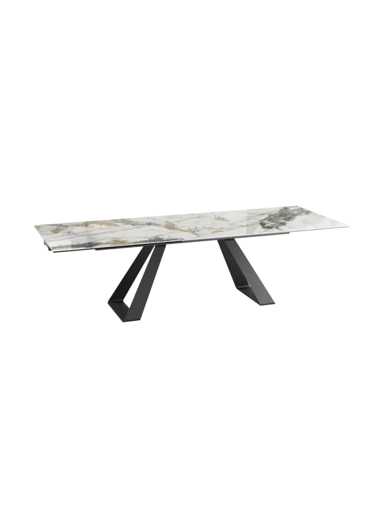Ausziehbarer Designer Esstisch „Ascension“ aus Keramik, in verschiedenen Grössen Akante Design