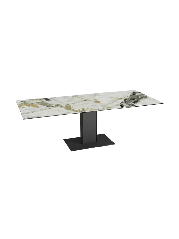 Ausziehbarer Designer Esstisch „Connexion“ aus Keramik, 150-230 x 100 cm Akante Design