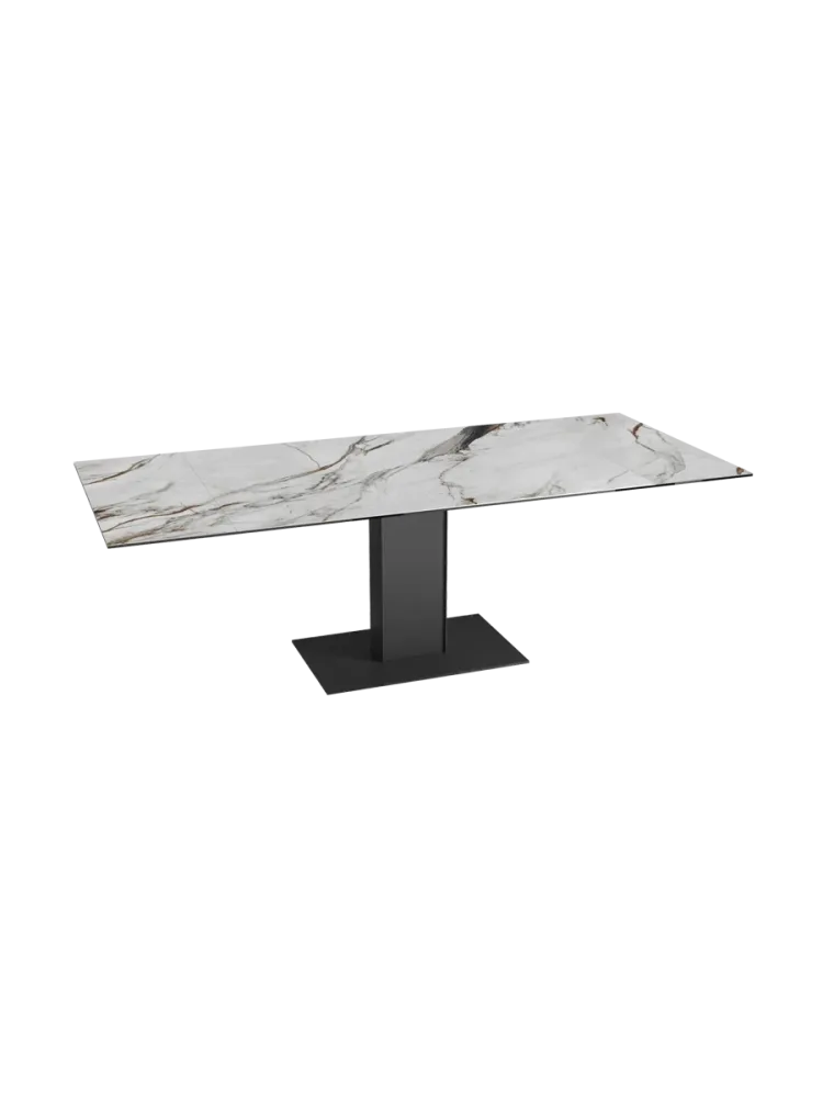 Ausziehbarer Designer Esstisch „Connexion“ aus Keramik, 150-230 x 100 cm Akante Design