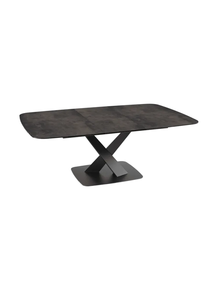 Ausziehbarer Designer Esstisch „Santiago“ aus Keramik, 160-210 x 135 cm Akante Design