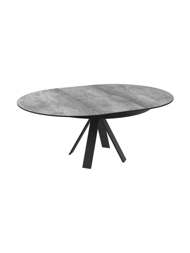 Ausziehbarer Designer Esstisch „Chanterelle“ 130-180 x 130 cm Akante Design