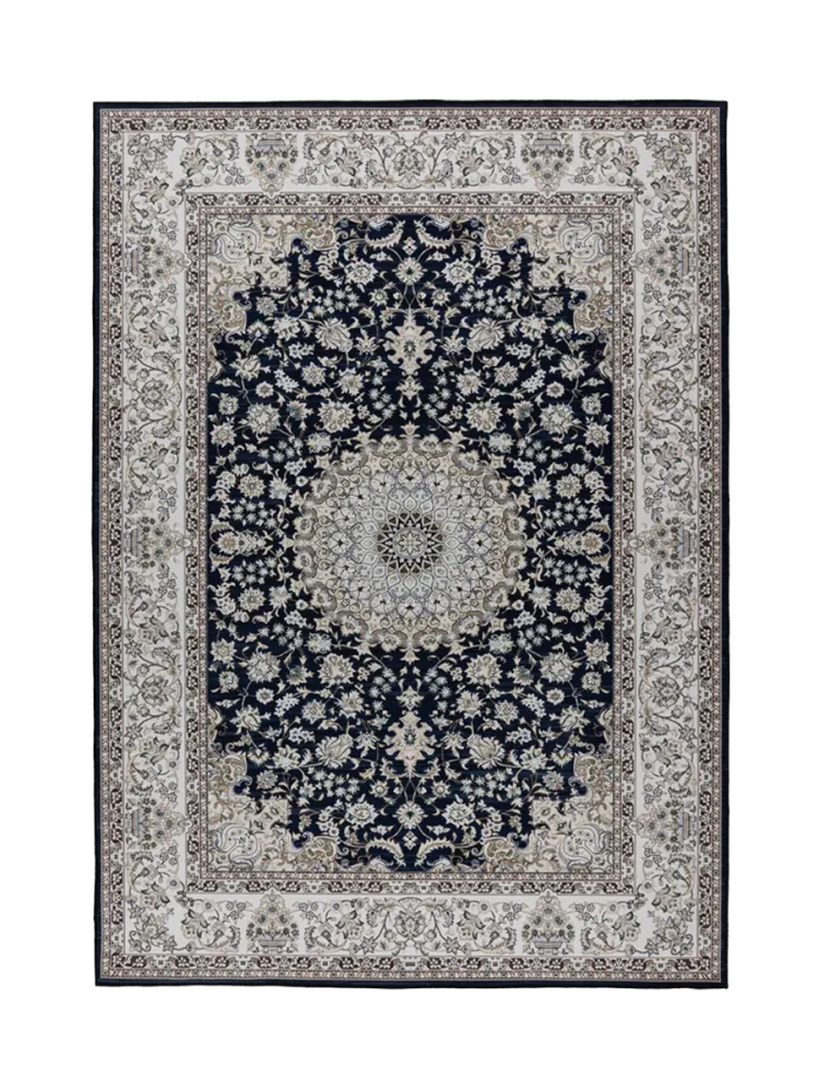 Waschbarer Design Teppich „Dunya 101“ - Navy LALEE