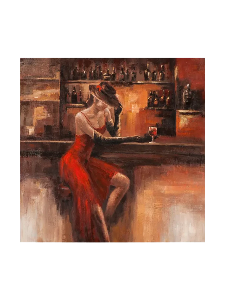 image LAND Bild Dame an Der Bar  | Schubiger Möbel