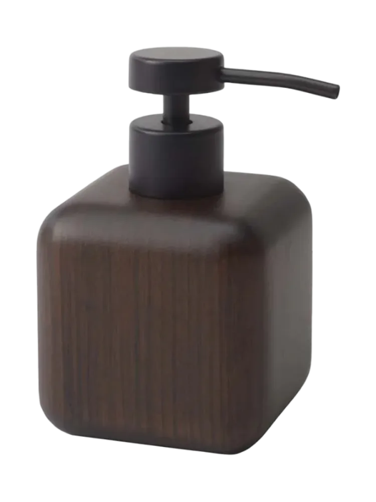 Handgefertigter, luxuriöser Seifenspender „Ebony“ 150 ml, aus Ebenholz Aquanova