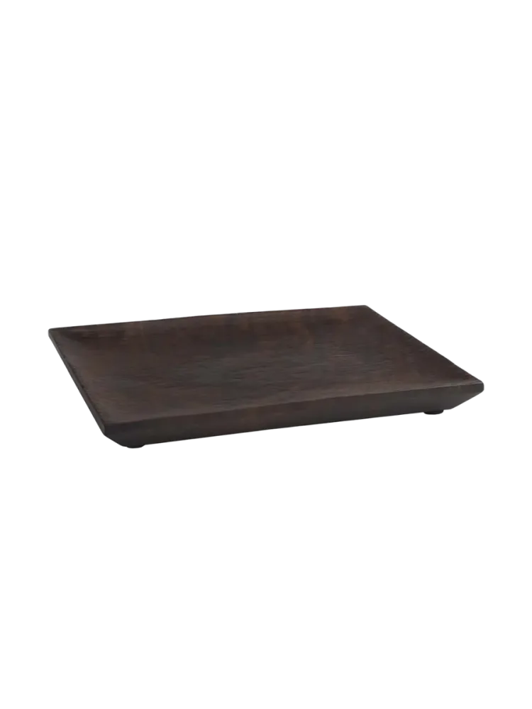Handgefertigtes, luxuriöses Tablett „Ebony“ aus Ebenholz Aquanova