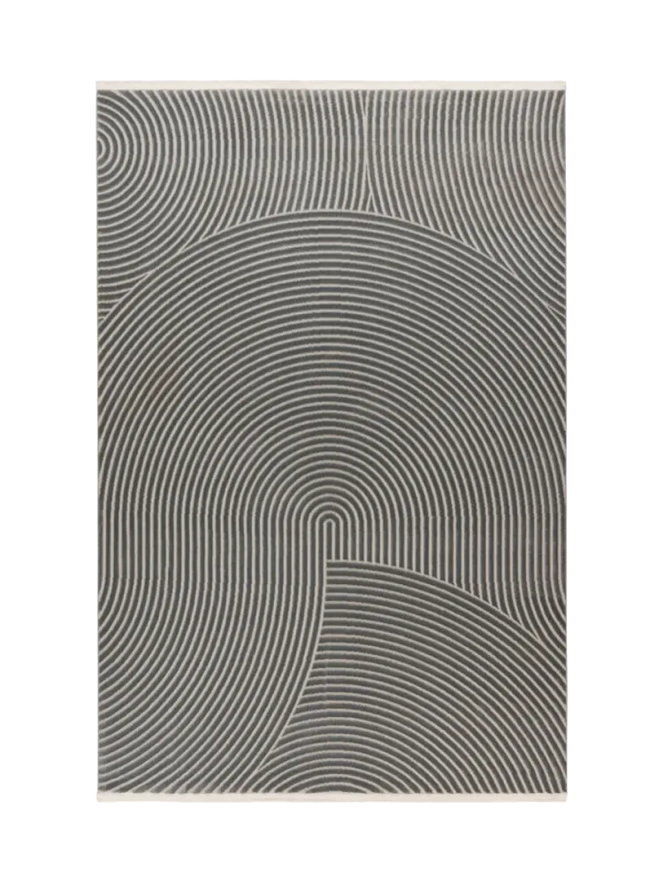 Teppich Lexian Grau 200 cm 290 cm - Material: Polypropylen - Teppich