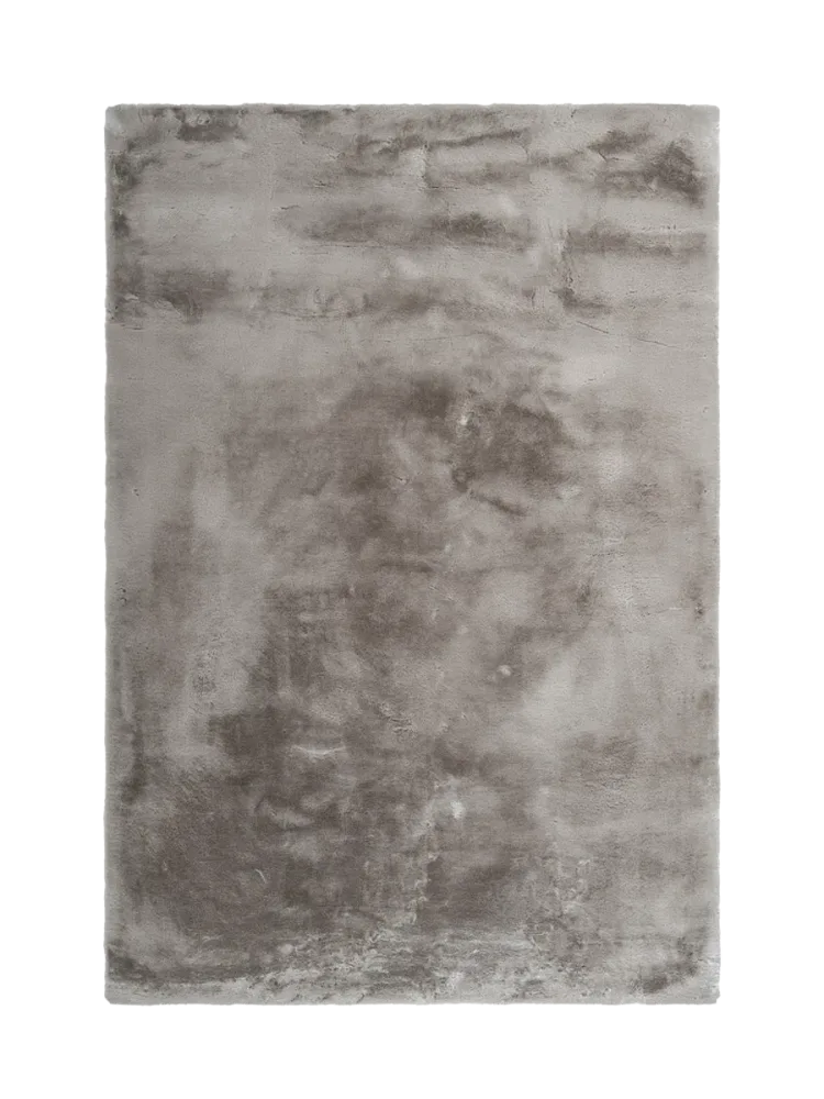Hochwertiger Hochflor Design Teppich „Emotion“ - Taupe LALEE