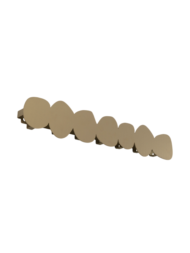 Spinder Design Garderobenleiste Evan Beige Stahl 14.5 cm - Farbe: champagner - Garderobenleiste