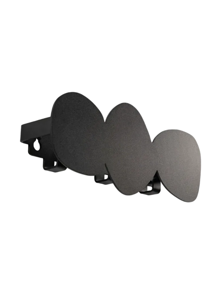 Spinder Design Garderobenleiste Evan Schwarz Stahl 14.5 cm - Garderobenleiste