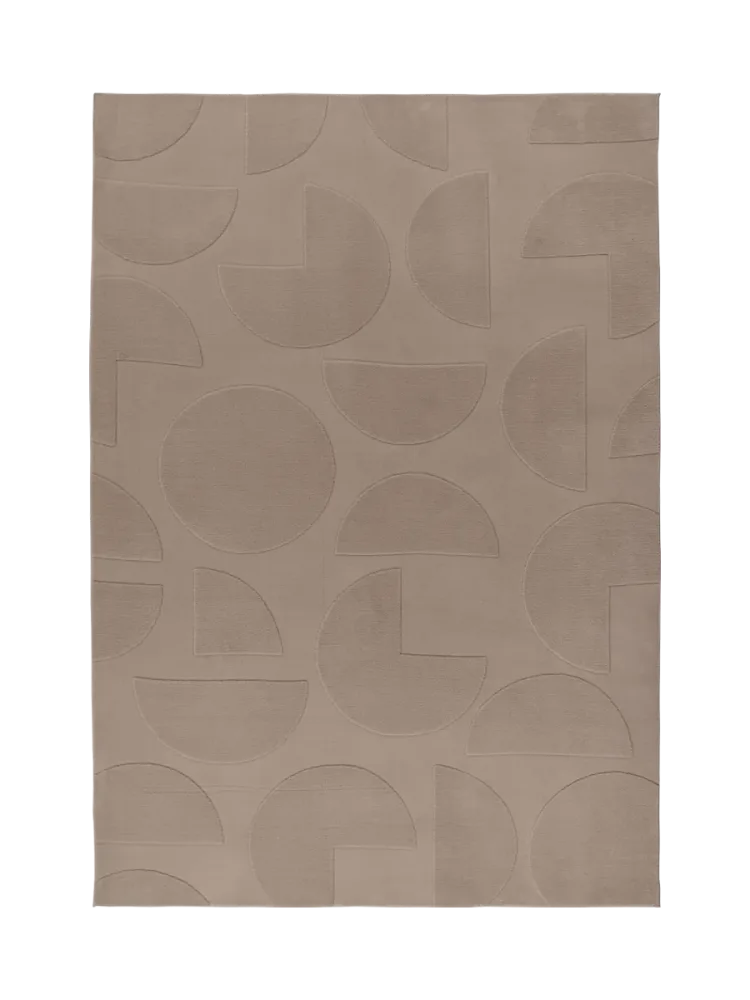 Design Teppich „Focus“ - Taupe LALEE