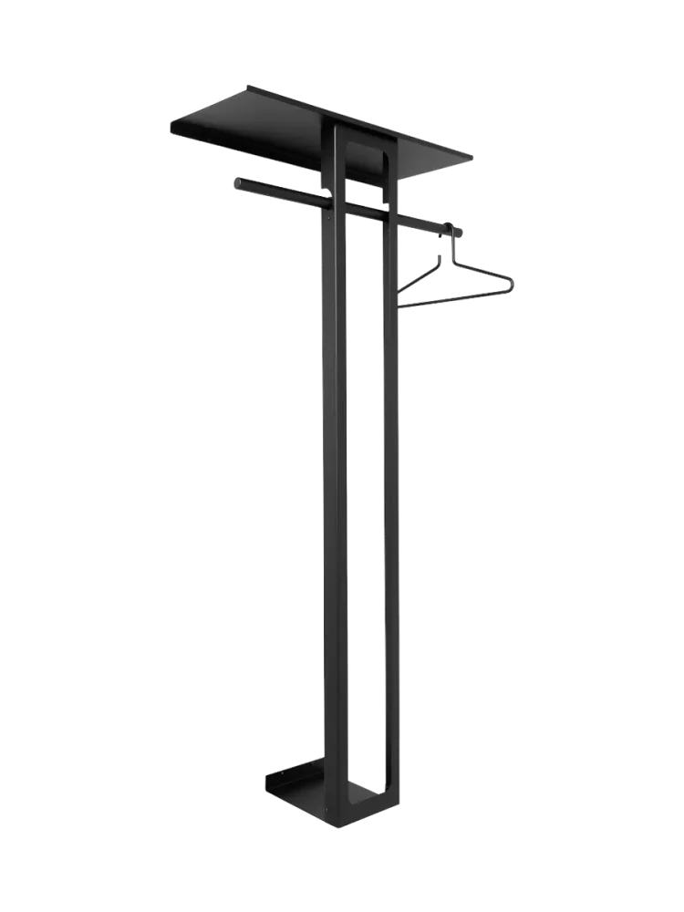 Spinder Design Garderobe Skadi Schwarz Stahl 160 cm - Garderobe