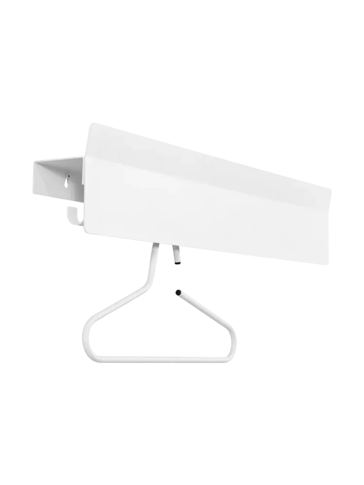 Spinder Design Garderobenleiste Skadi Weiss Stahl 16 cm - Garderobenleiste