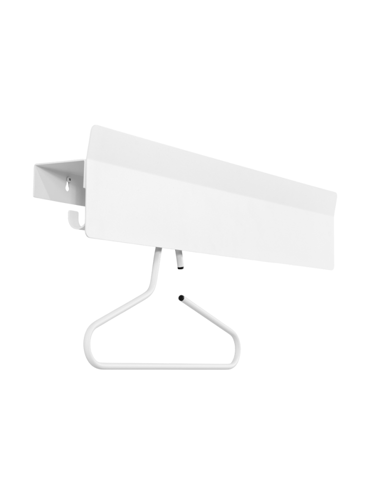 Spinder Design Garderobenleiste Skadi Weiss Stahl 16 cm - Garderobenleiste