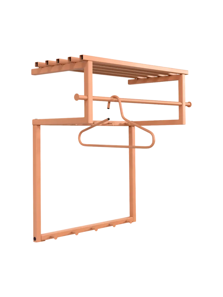 Spinder Design Garderobe Hesta Orange Stahl 76 cm - Farbe: Terracotta - Garderobe