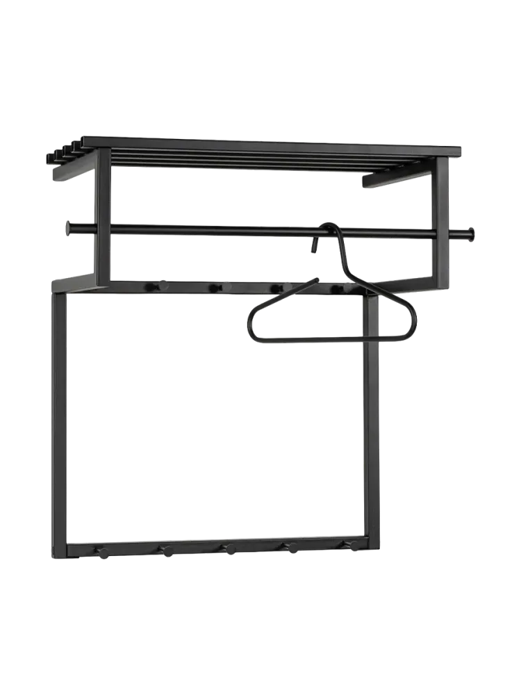 Spinder Design Garderobe Hesta Schwarz Stahl 76 cm - Garderobe