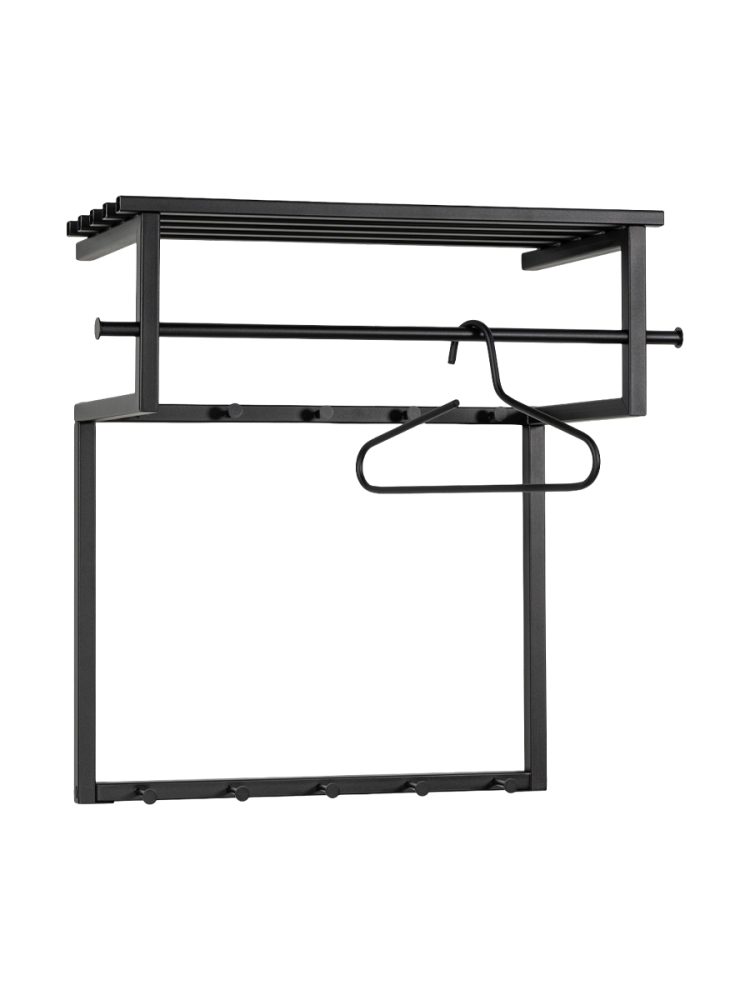 Spinder Design Garderobe Hesta Schwarz Stahl 76 cm - Garderobe