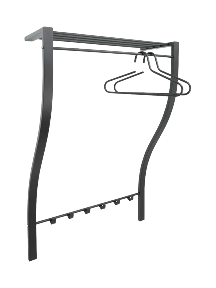 Spinder Design Garderobe Hesta Schwarz Stahl 113 cm - Garderobe