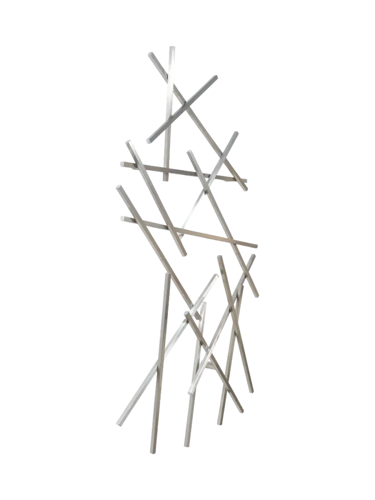 Spinder Design Garderobe Hesta Edelstahl Stahl 184 cm - Farbe: Chromstahl - Garderobe