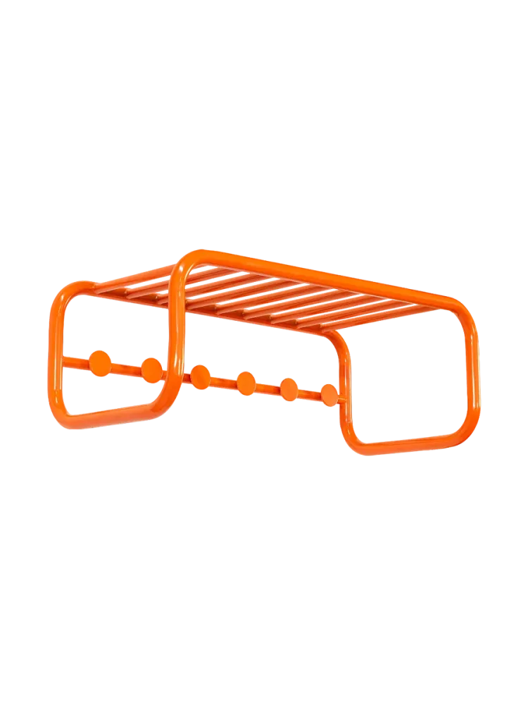 Spinder Design Garderobenleiste Balder Orange Stahl 24.8 cm - Garderobenleiste
