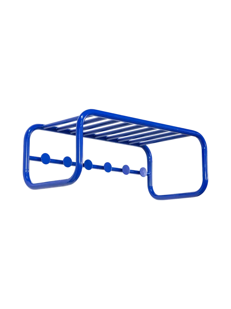 Spinder Design Garderobenleiste Balder Blau Stahl 24.8 cm - Garderobenleiste