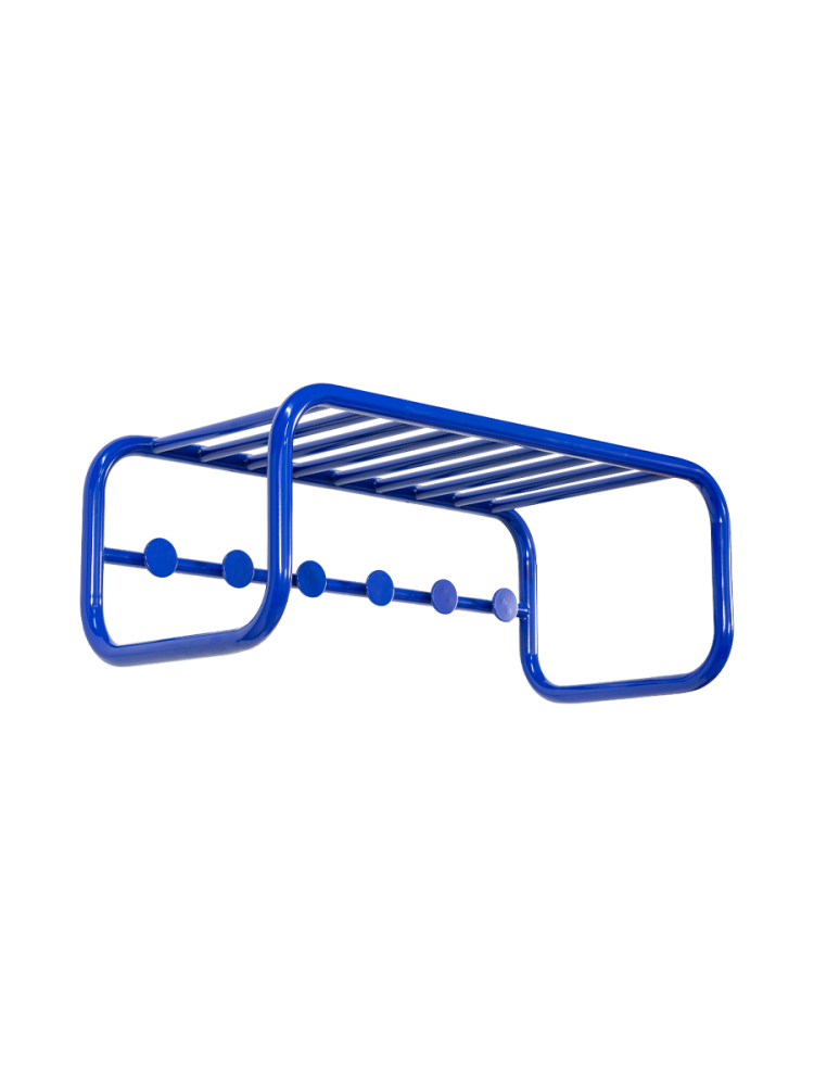 Spinder Design Garderobenleiste Balder Blau Stahl 24.8 cm - Garderobenleiste