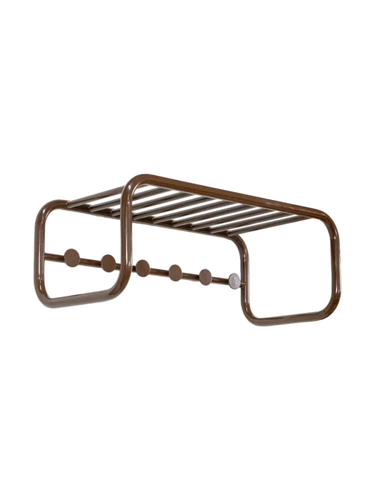 Spinder Design Garderobenleiste Balder Braun Stahl 24.8 cm - Garderobenleiste