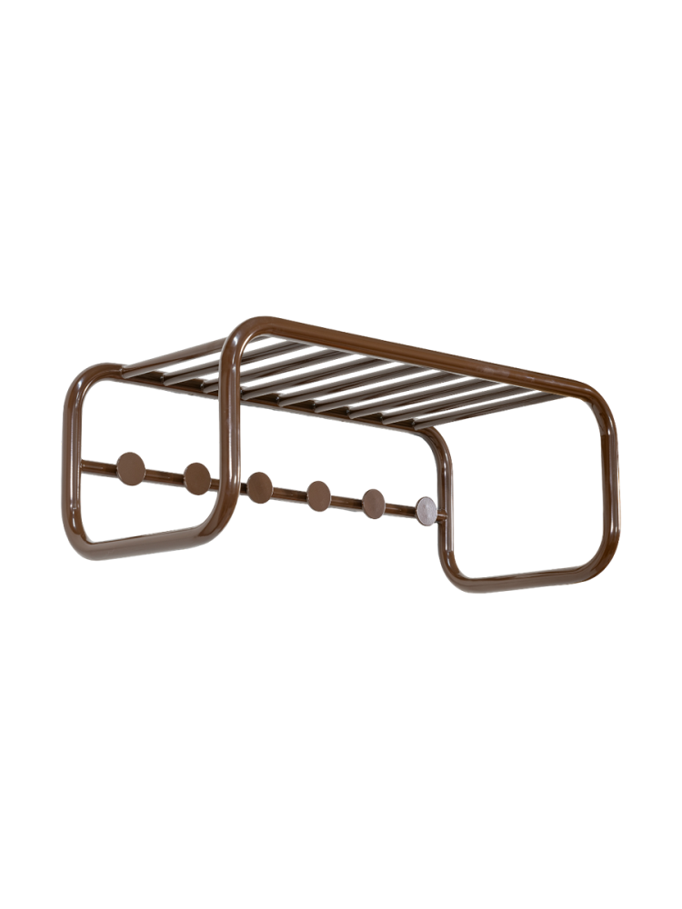 Spinder Design Garderobenleiste Balder Braun Stahl 24.8 cm - Garderobenleiste