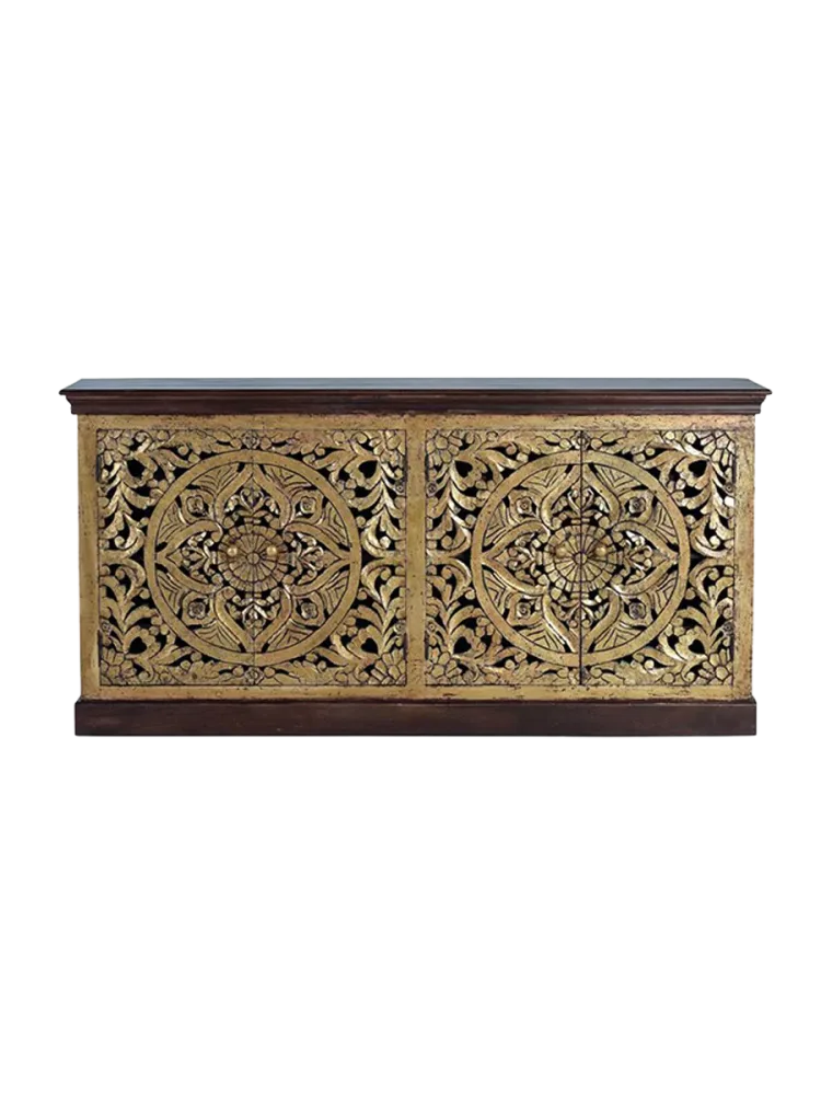 Handgeschnitztes, massives Sideboard „Kiama“ 4-türig Giner & Colomer