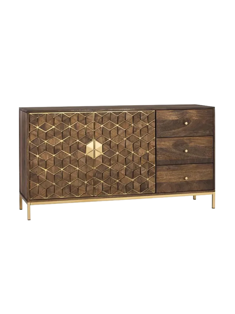 Massives Design Sideboard „Bora Bora“ 2-türig, 145 x 77 cm Giner & Colomer