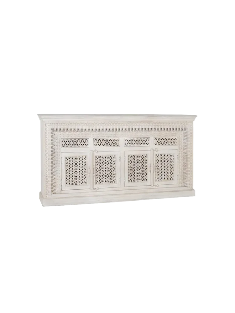 Handgefertigtes, massives Sideboard „Bhopal“, 4-türig Giner & Colomer