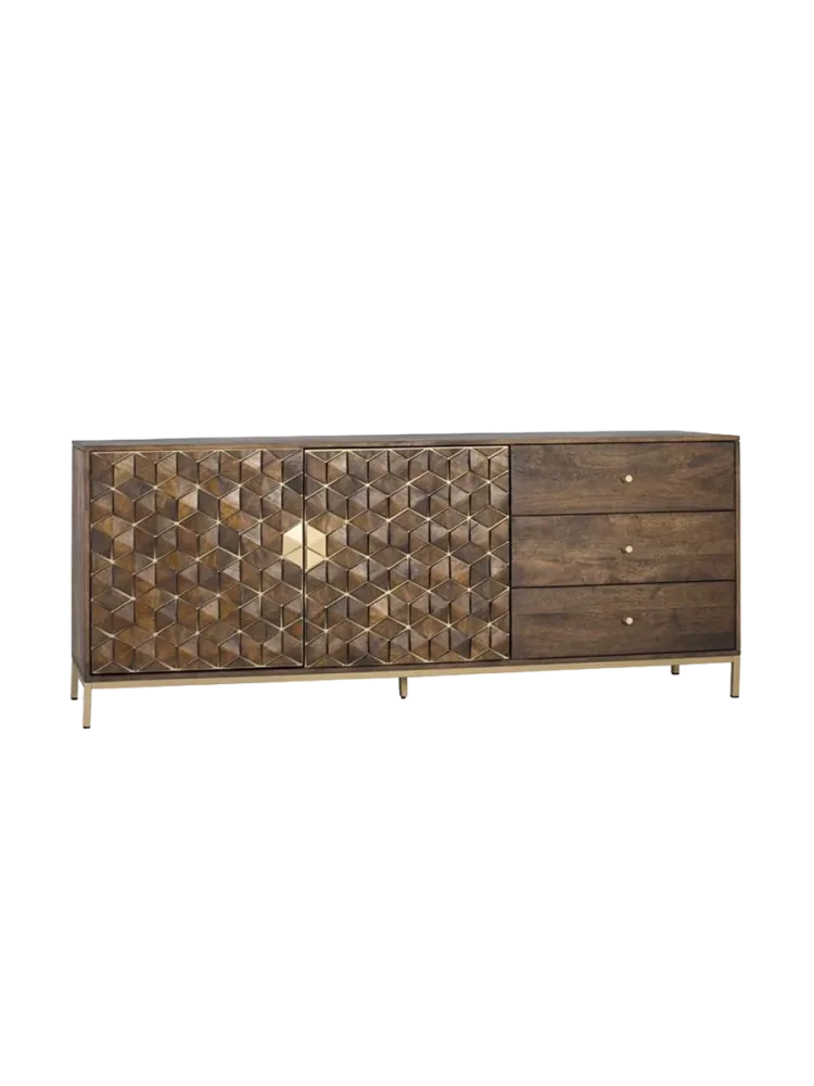 Massives Design Sideboard „Bora Bora“ 2-türig, 190 x 77 cm Giner & Colomer