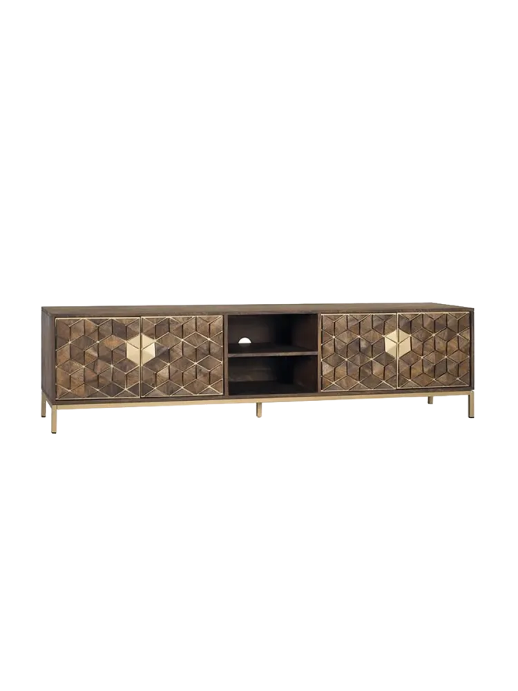 Massives Design Lowboard „Bora Bora“ 4-türig, 190 x 50 cm Giner & Colomer